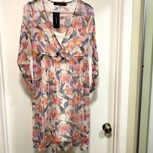 Floral sheer dress